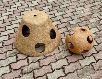 Coppia di lampadari etnici