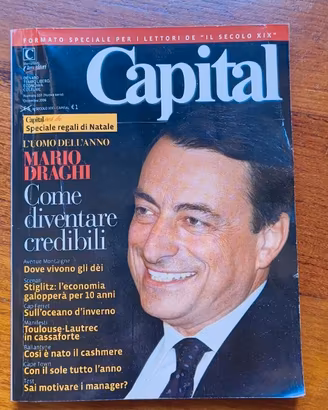 Rivista Capital vintage dicembre 2006 Mario Draghi
