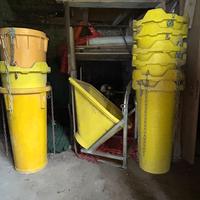 Tramoggia e 9 tubi per macerie