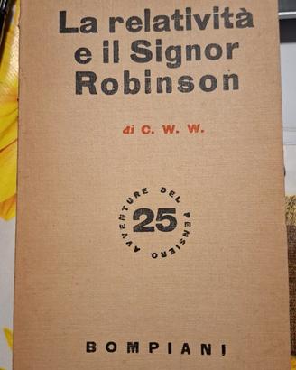 Libro vintage La relatività e il Signor Robinson