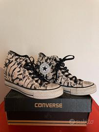 Converse all star zebrate con zeppa interna