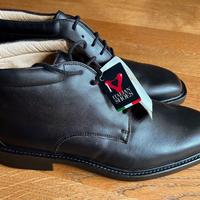 Scarpe polacchino derby pelle nera taglia 42