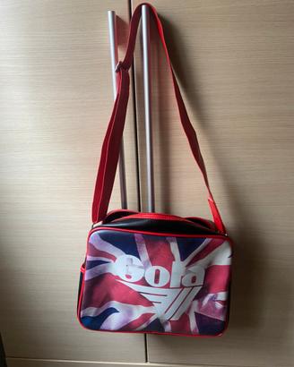 Borsa Gola nera e rossa a tracolla