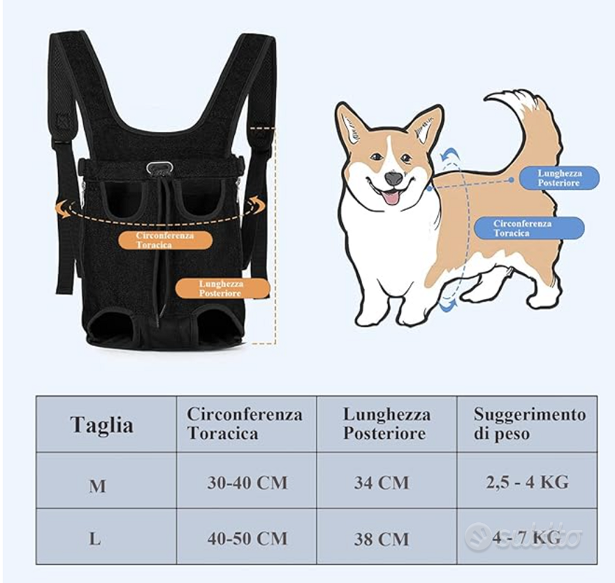 Marsupio cani piccoli sale