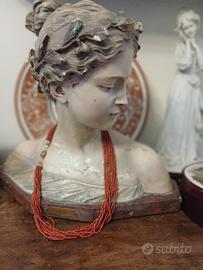 collana torchon corallo