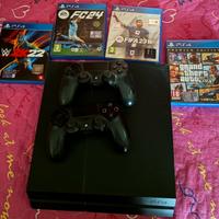 Playstation 4,giochi e due controller