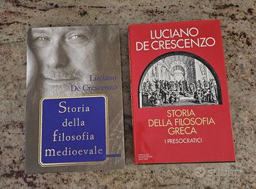 2 libri "storia della filosofia" di  De Crescenzo