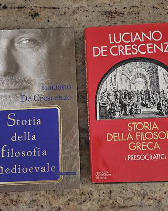 2 libri "storia della filosofia" di  De Crescenzo