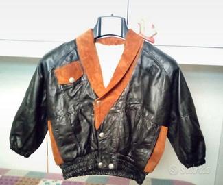 giacca vera pelle bambino 