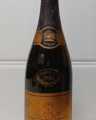 Champagne Veuve Clicquot Ponsardin Cart d'Or 1982