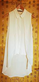 Camicia smanicata Zara Basic, taglia S