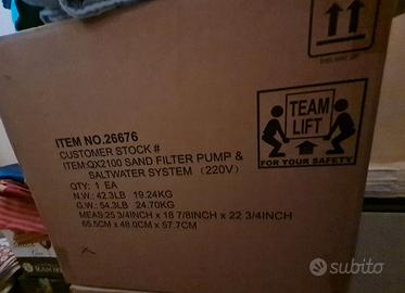 Intex 26676  Pompa Filtro a Sabbia/Cloro 7900 L/h