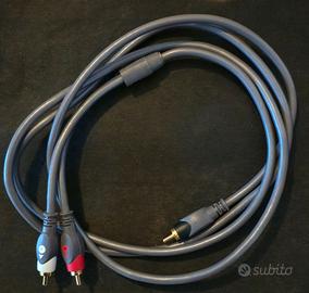 Cavo Audio Jack 3,5mm a 2 RCA Placcato Oro