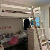 Letto a soppalco Ikea una piazza e mezzo