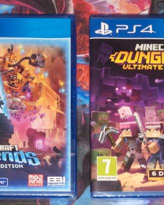 Lotto Giochi Minecraft Dungeons e Legends PS4 PS5