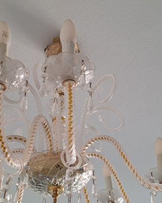 Lampadario vetro di Murano