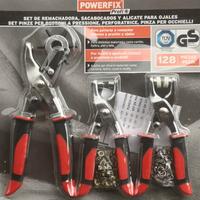 Powerfix set pinze perforatrici , occhielli e bott