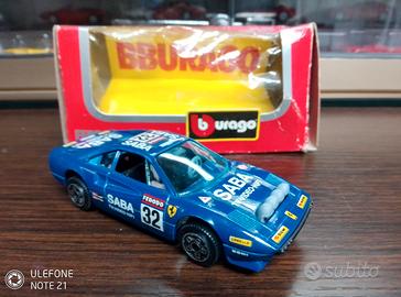 Ferrari 308 GTB Burago 1:43 blu