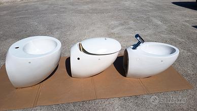 completo sanitari bagno sospesi marchio Alessi