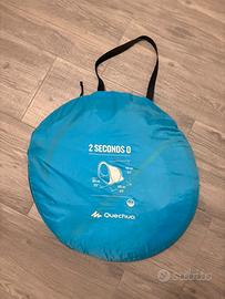 Tenda campeggio-azzura-montaggio rapido-decathlon