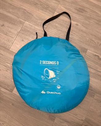 Tenda campeggio-azzura-montaggio rapido-decathlon