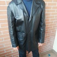 Impermeabile di pelle uomo tg