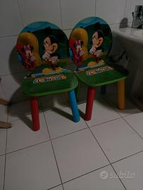 coppia sgabelli in legno