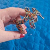 bracciale a manetta di perline