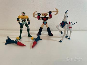 Lotto tre action figure Goldrake, Jeeg e Antares