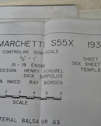 MODELLISMO SAVOIA MARCHETTI S55 X DISEGNI