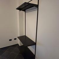 guardaroba aperto nero – stile moderno industrial