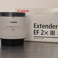 Canon Extender EF 2x III pari al nuovo + scatola
