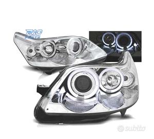 FARI PER CITROEN C4 04-09 ANGEL EYES FONDO CROMATO