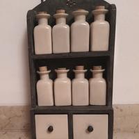 Porta Spezie Mobiletto Mensolina Vintage