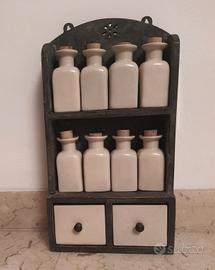 Porta Spezie Mobiletto Mensolina Vintage