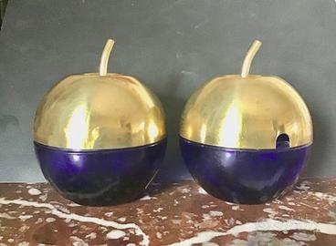 Due eleganti contenitori vintage (vetro e acciaio)