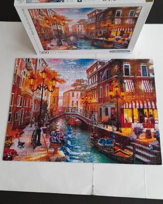 puzzle 500 Sunset over Venice Clementoni