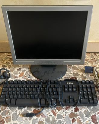 Monitor Philips 17" + Tastiera + Cavi