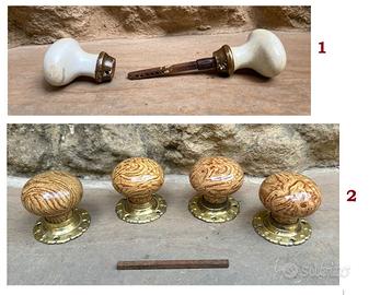 Lotto maniglie liberty armadio pomello porcellana