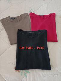 Set tre maglie sottogiacca Setai MIlano tg. S/M