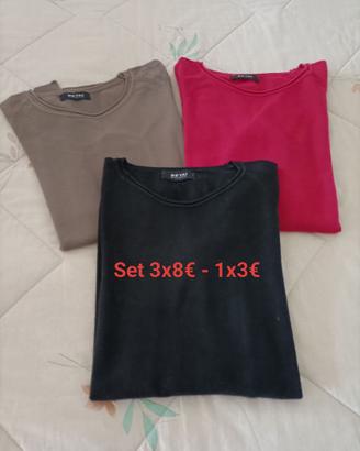 Set tre maglie sottogiacca Setai MIlano tg. S/M
