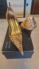 Décolleté anaconda castano taglia 39