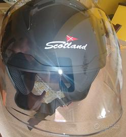 Casco jet Scotland nero-taglia L-come nuovo
