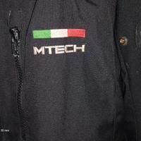 Giacca moto MTECH nera/rossa – Taglia 52