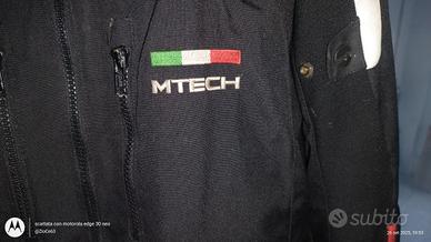Giacca moto MTECH nera/rossa – Taglia 52