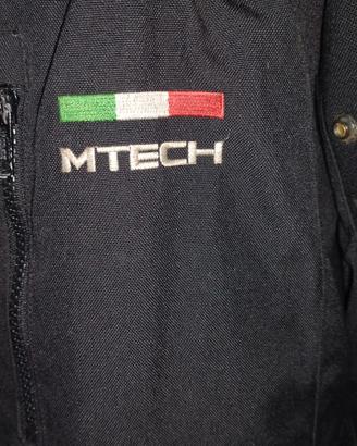 Giacca moto MTECH nera/rossa – Taglia 52