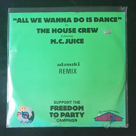 All we wanna do is dance - Adamski remix (vinile)