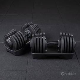 MANUBRI REGOLABILI 2-40KG NERI (COPPIA)