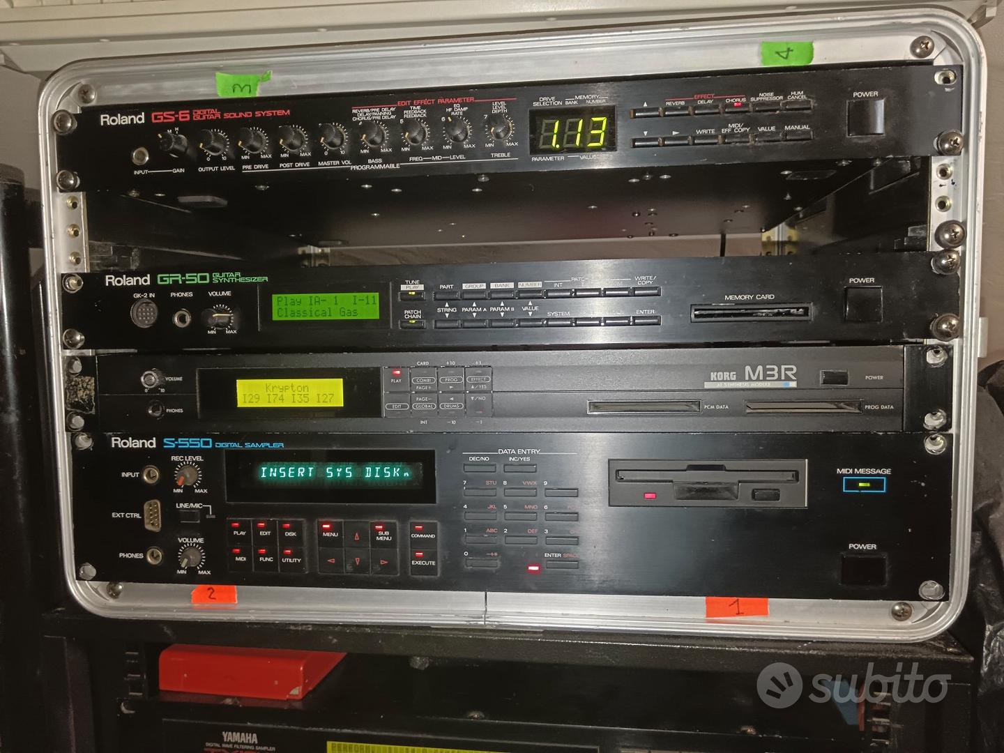Lotto Vintage Rack - Roland, Korg, Yamaha - Strumenti Musicali In ...