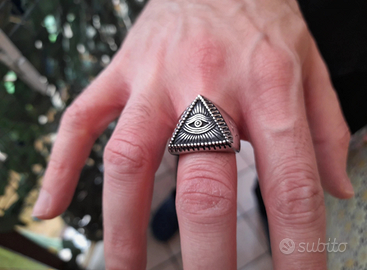 Anello uomo in acciaio inossidabile illuminati